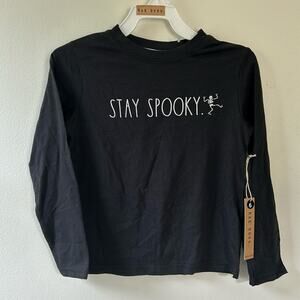 Girls Rae Dunn Halloween Stay Spooky Shirt Size 6 long sleeve